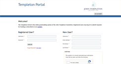 Desktop Screenshot of portal.templeton.org